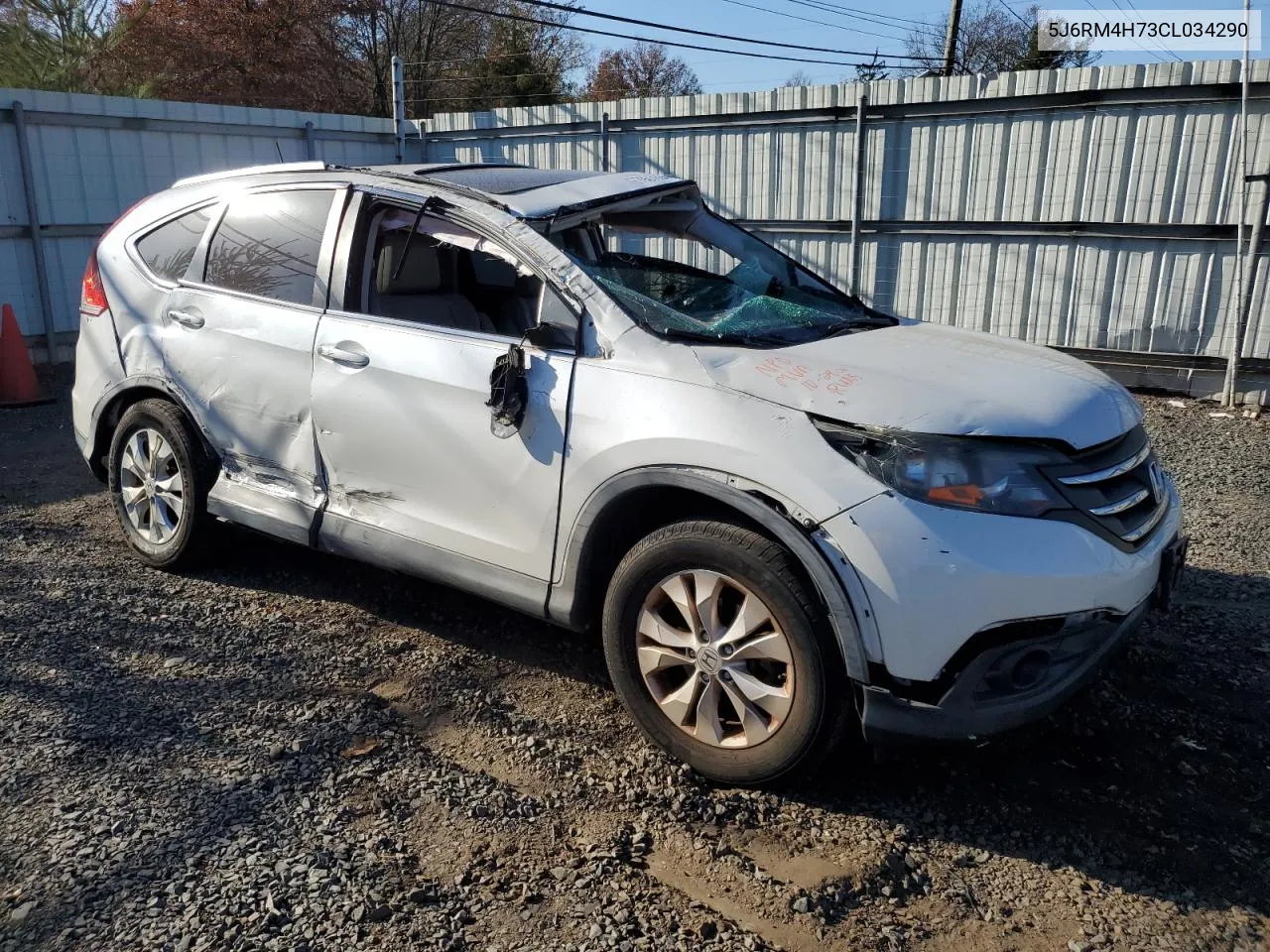 2012 Honda Cr-V Exl VIN: 5J6RM4H73CL034290 Lot: 79278944