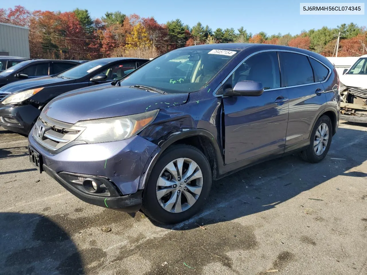 2012 Honda Cr-V Ex VIN: 5J6RM4H56CL074345 Lot: 79457154