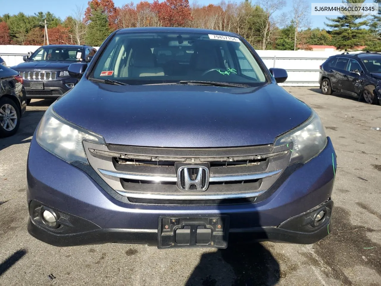 2012 Honda Cr-V Ex VIN: 5J6RM4H56CL074345 Lot: 79457154