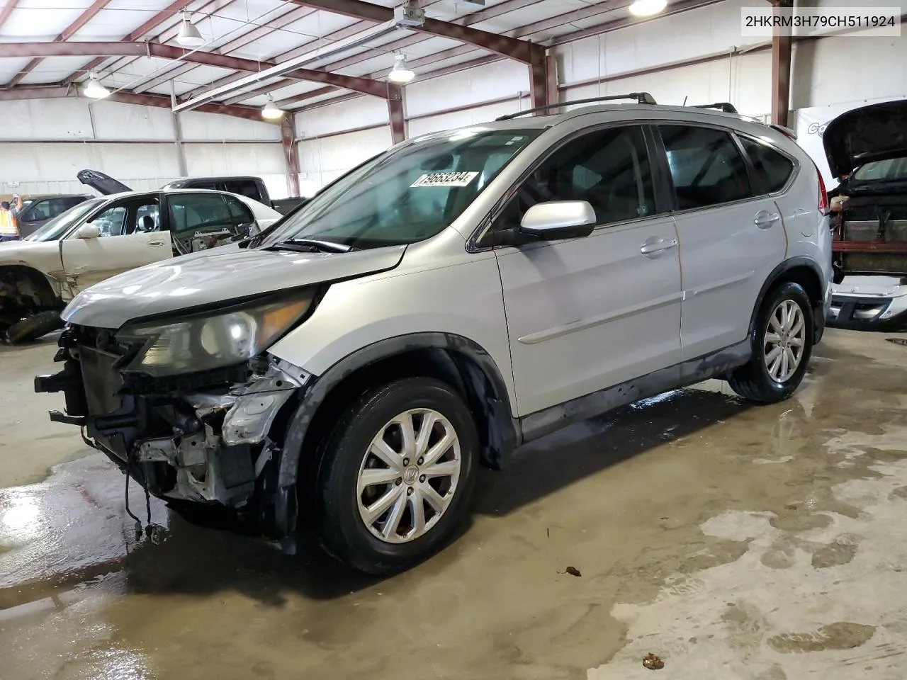 2012 Honda Cr-V Exl VIN: 2HKRM3H79CH511924 Lot: 79663234