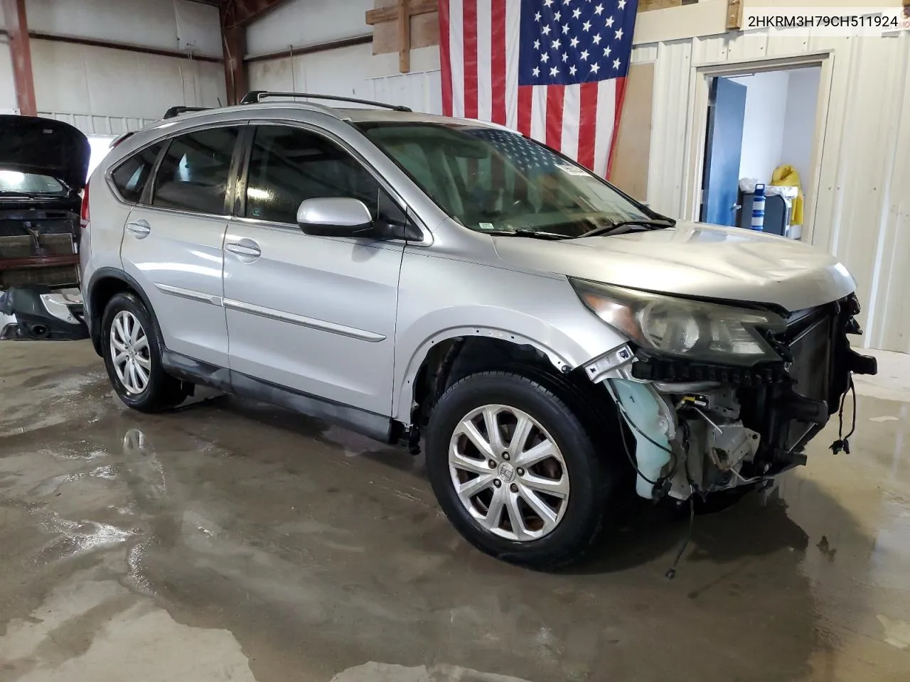 2012 Honda Cr-V Exl VIN: 2HKRM3H79CH511924 Lot: 79663234