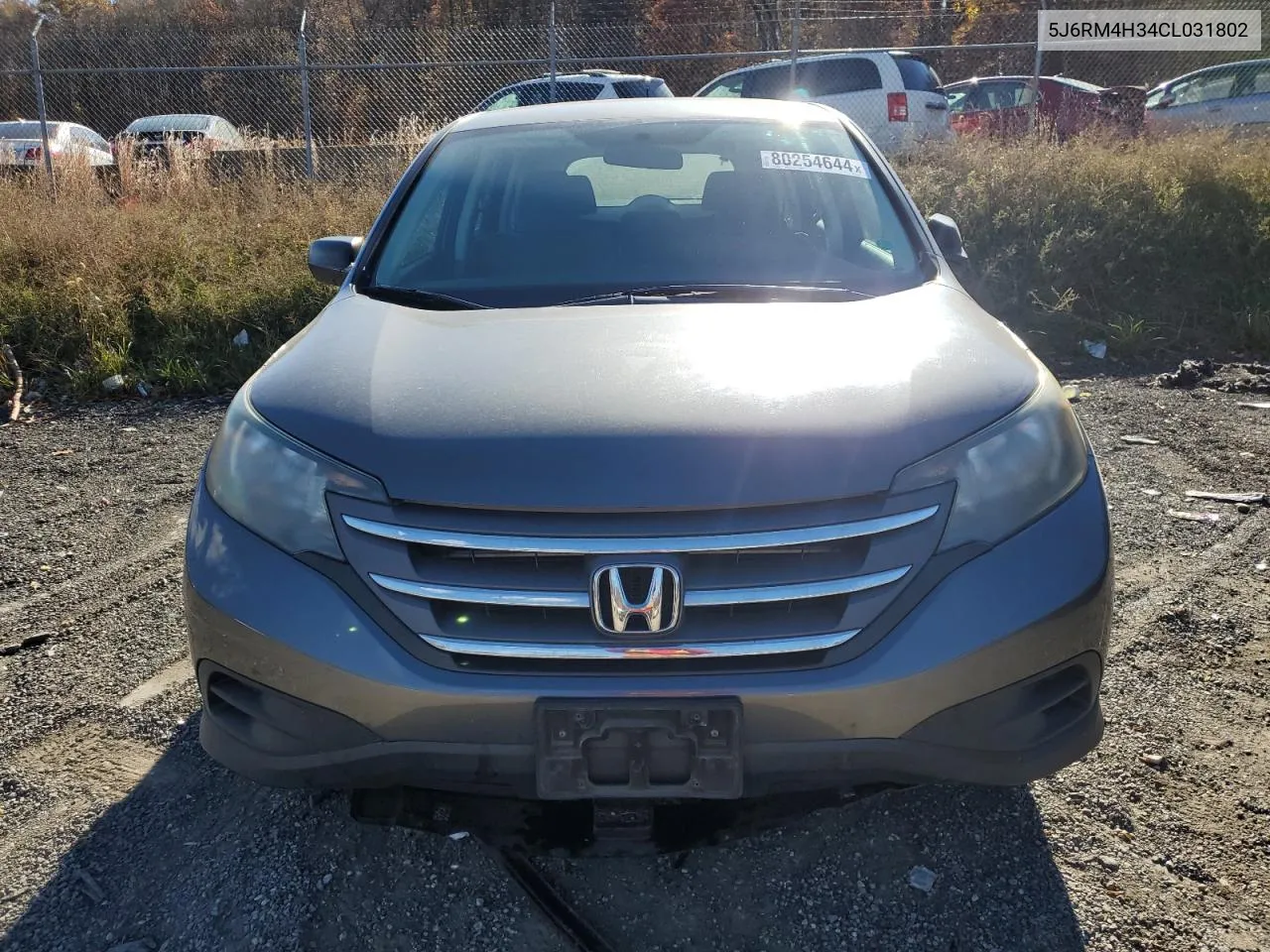 2012 Honda Cr-V Lx VIN: 5J6RM4H34CL031802 Lot: 80254644