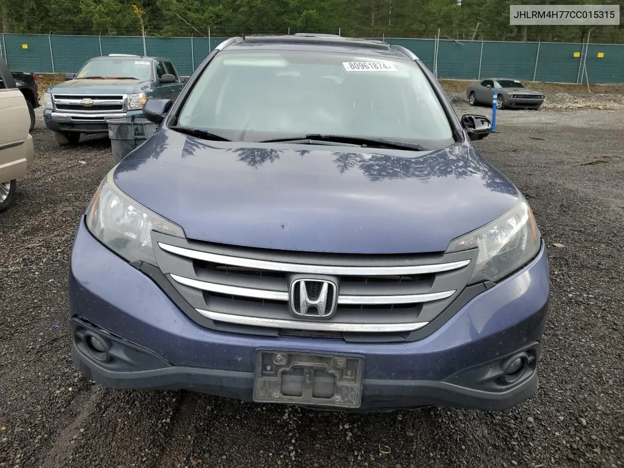 2012 Honda Cr-V Exl VIN: JHLRM4H77CC015315 Lot: 80961874