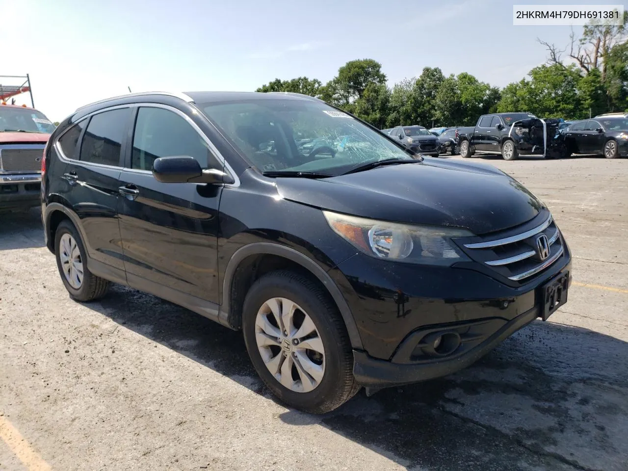 2013 Honda Cr-V Exl VIN: 2HKRM4H79DH691381 Lot: 55641484