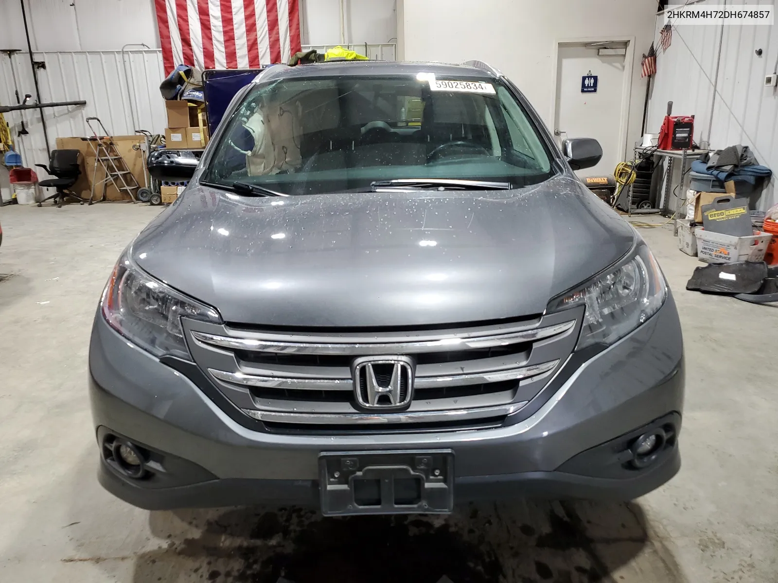 2013 Honda Cr-V Exl VIN: 2HKRM4H72DH674857 Lot: 59025834