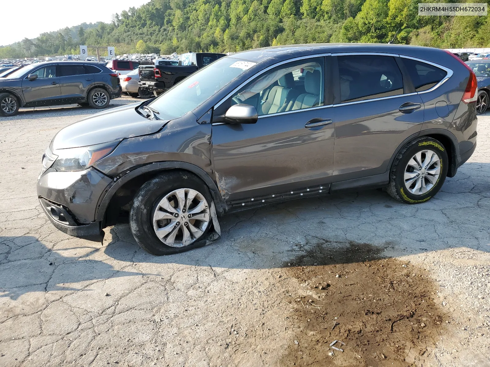 2013 Honda Cr-V Ex VIN: 2HKRM4H55DH672034 Lot: 66161744