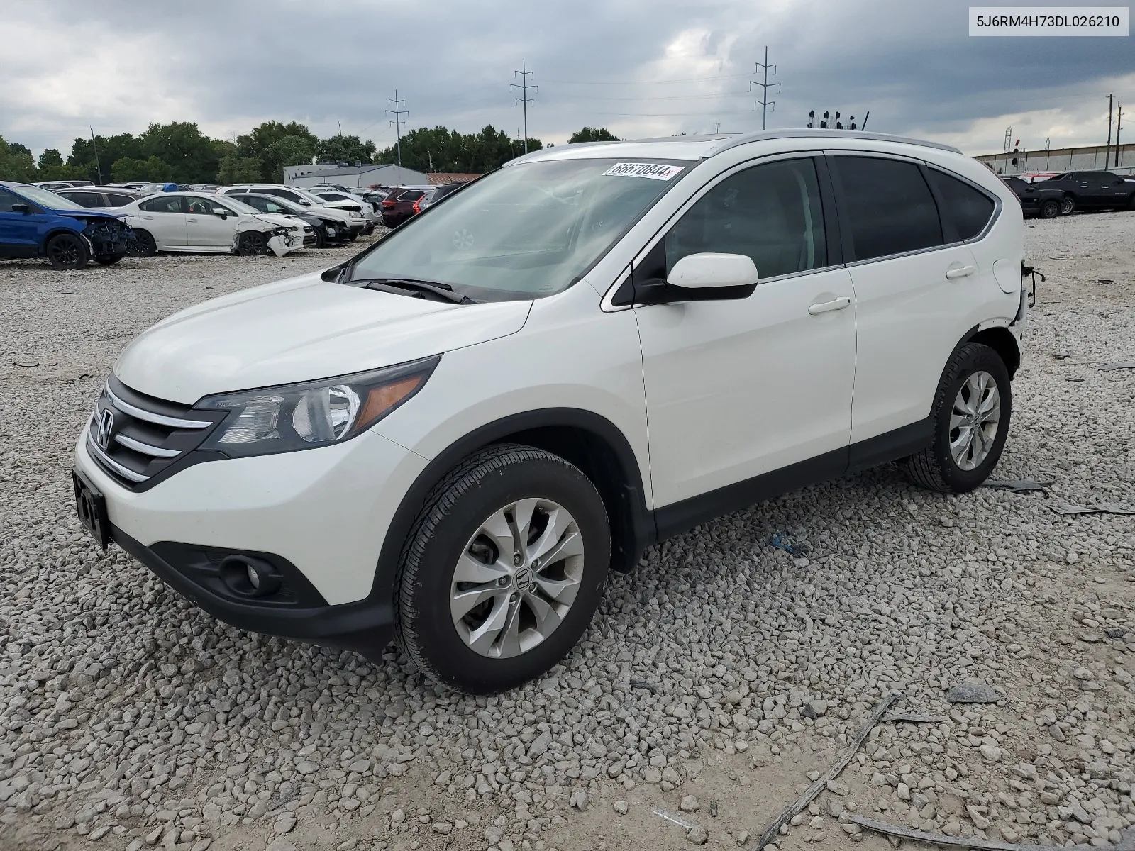 2013 Honda Cr-V Exl VIN: 5J6RM4H73DL026210 Lot: 66670844