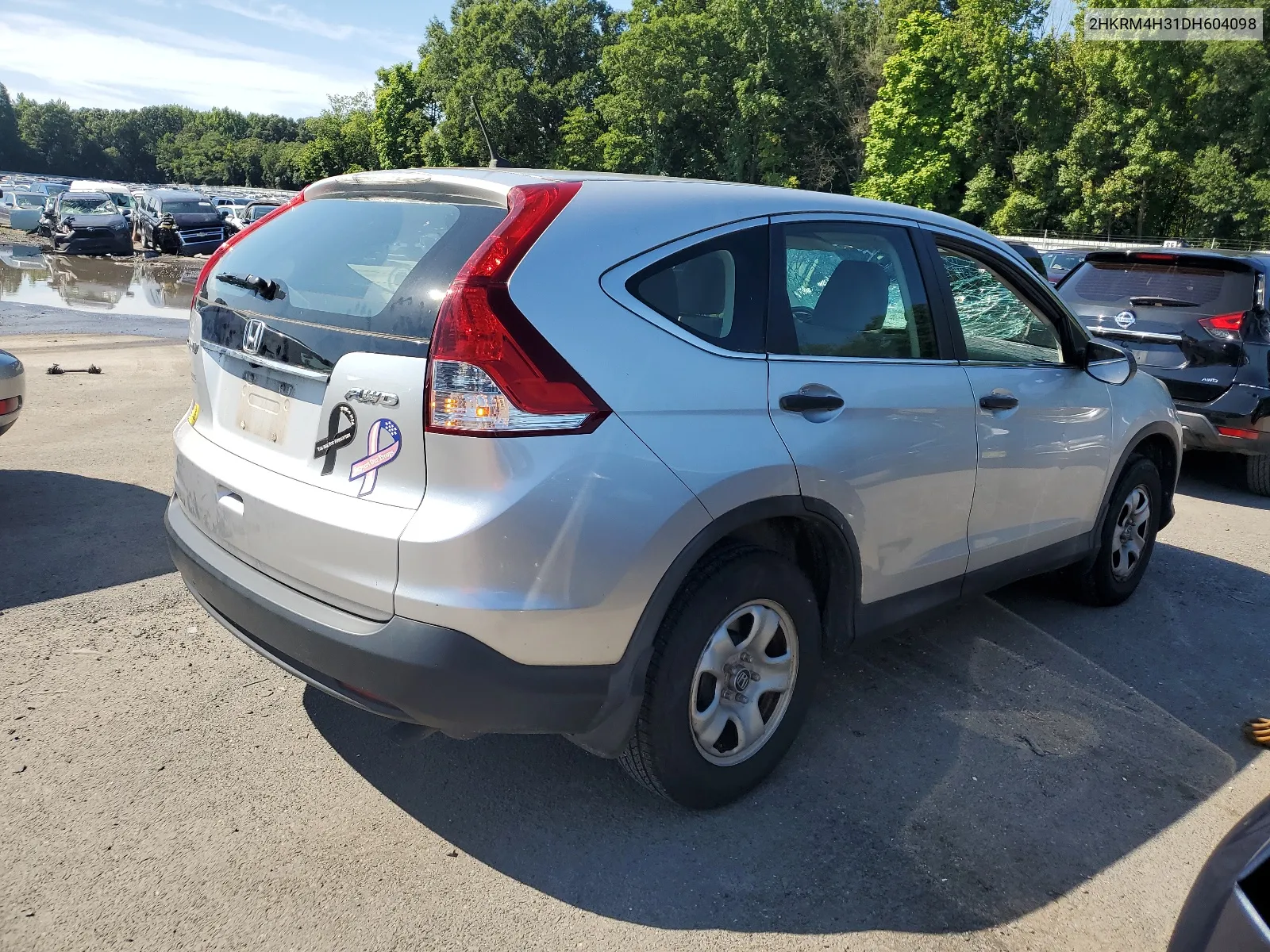 2013 Honda Cr-V Lx VIN: 2HKRM4H31DH604098 Lot: 67085194