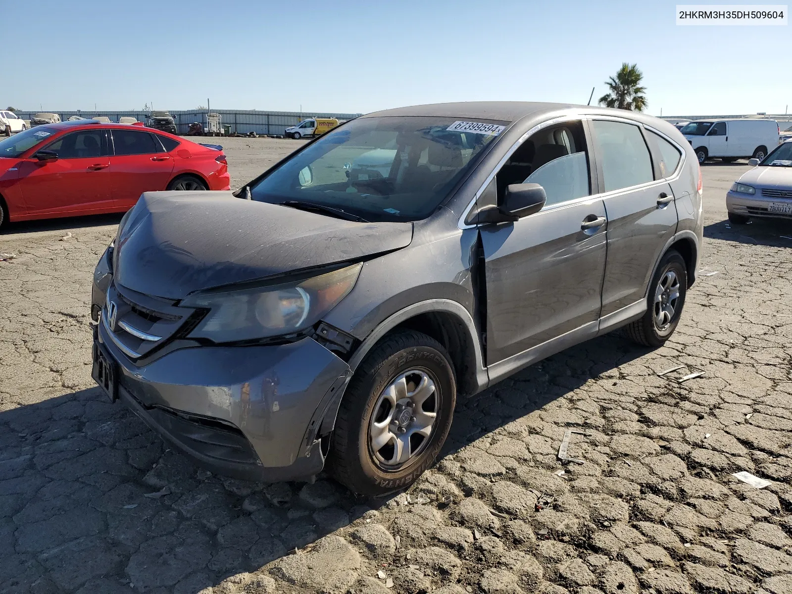 2013 Honda Cr-V Lx VIN: 2HKRM3H35DH509604 Lot: 67399594