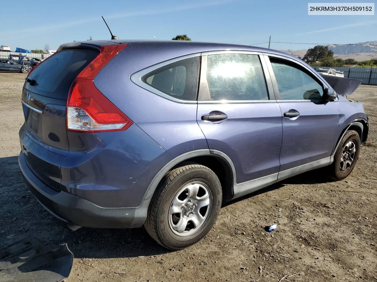 2013 Honda Cr-V Lx VIN: 2HKRM3H37DH509152 Lot: 69025914