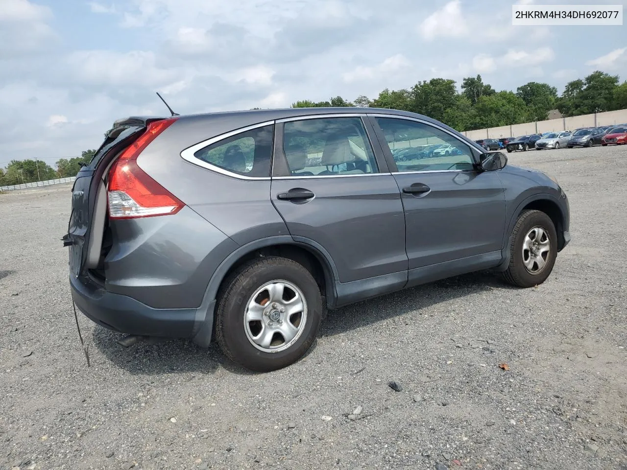 2013 Honda Cr-V Lx VIN: 2HKRM4H34DH692077 Lot: 69245504