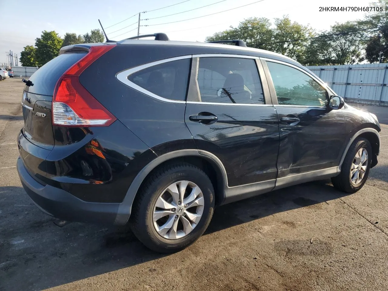 2013 Honda Cr-V Exl VIN: 2HKRM4H79DH687105 Lot: 69973664