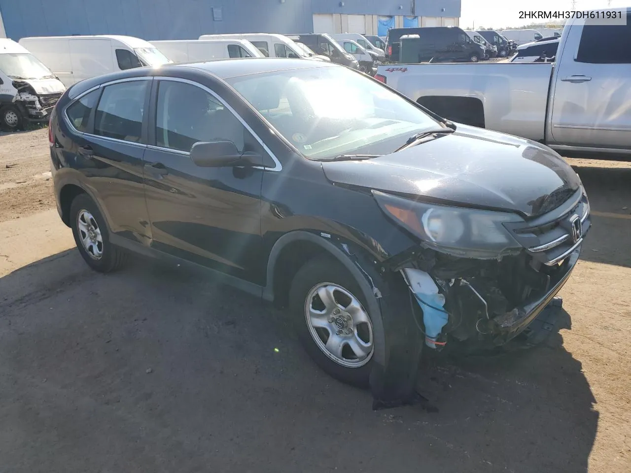 2013 Honda Cr-V Lx VIN: 2HKRM4H37DH611931 Lot: 70308784