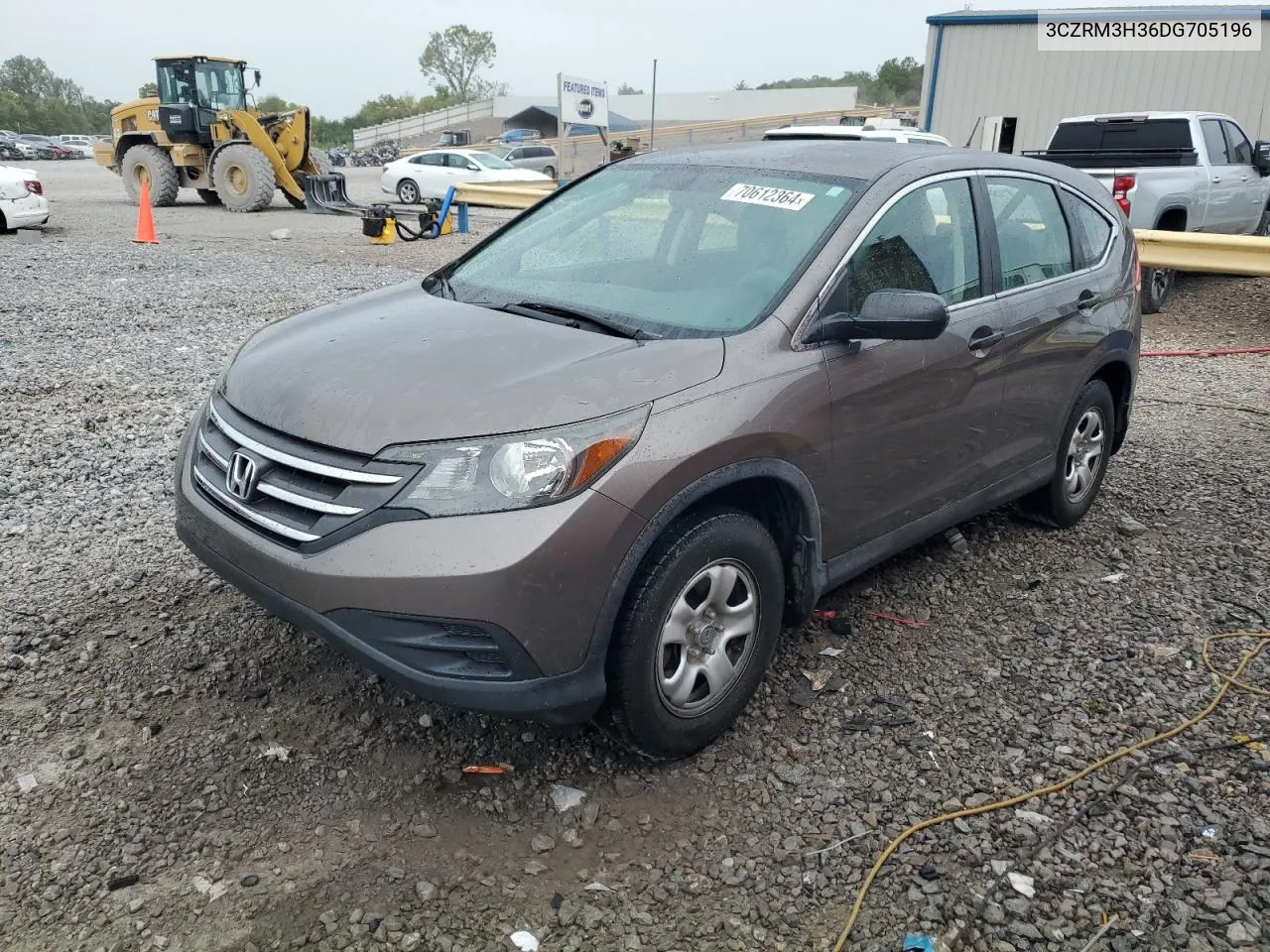 2013 Honda Cr-V Lx VIN: 3CZRM3H36DG705196 Lot: 70612364