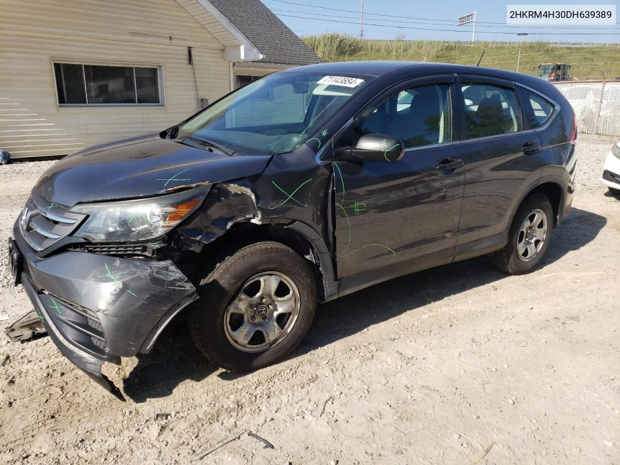 2013 Honda Cr-V Lx VIN: 2HKRM4H30DH639389 Lot: 71143884