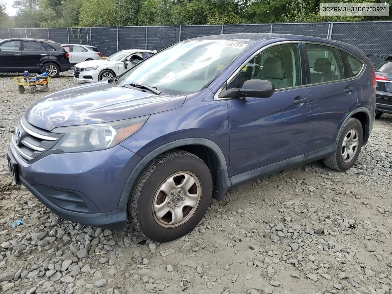 2013 Honda Cr-V Lx VIN: 3CZRM3H37DG703926 Lot: 71180554