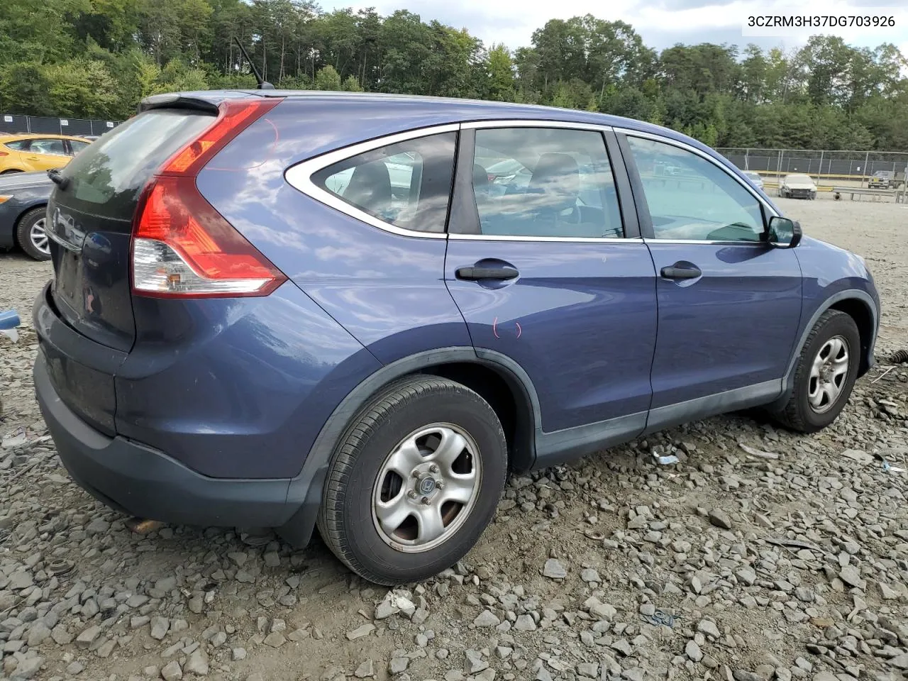 2013 Honda Cr-V Lx VIN: 3CZRM3H37DG703926 Lot: 71180554