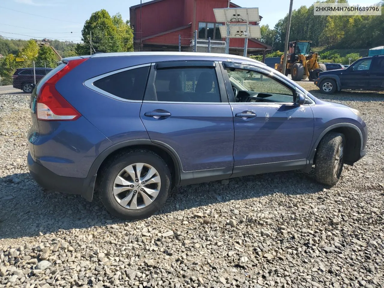 2013 Honda Cr-V Exl VIN: 2HKRM4H76DH689796 Lot: 71465014