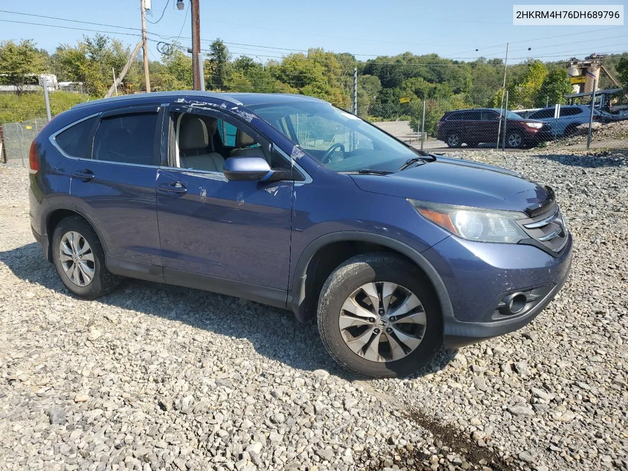 2013 Honda Cr-V Exl VIN: 2HKRM4H76DH689796 Lot: 71465014