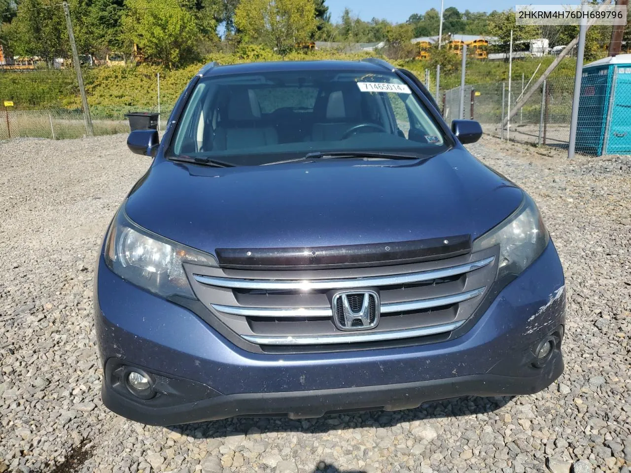 2013 Honda Cr-V Exl VIN: 2HKRM4H76DH689796 Lot: 71465014