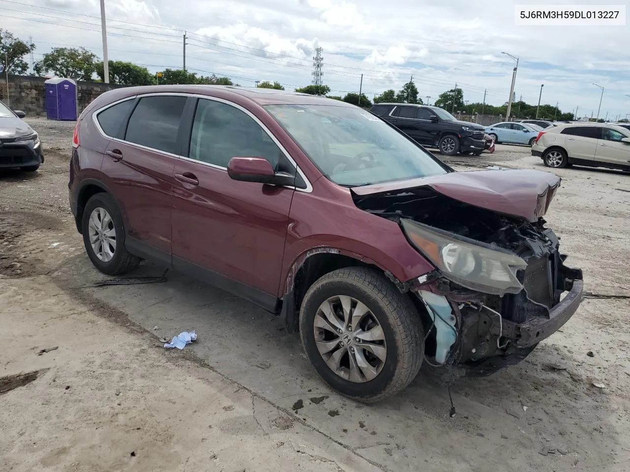 2013 Honda Cr-V Ex VIN: 5J6RM3H59DL013227 Lot: 71609404