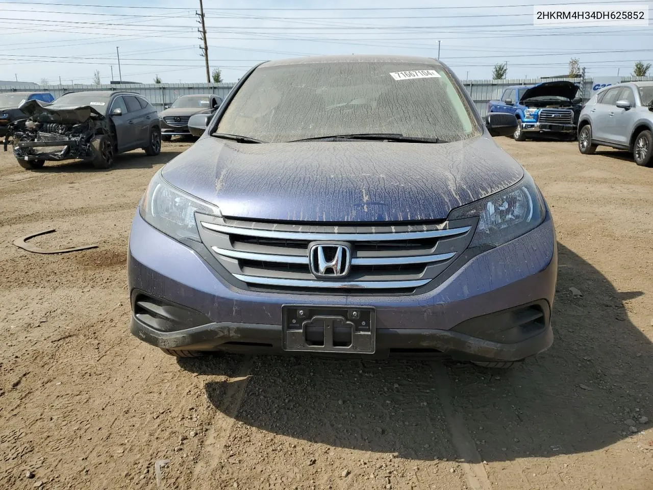 2013 Honda Cr-V Lx VIN: 2HKRM4H34DH625852 Lot: 71667104