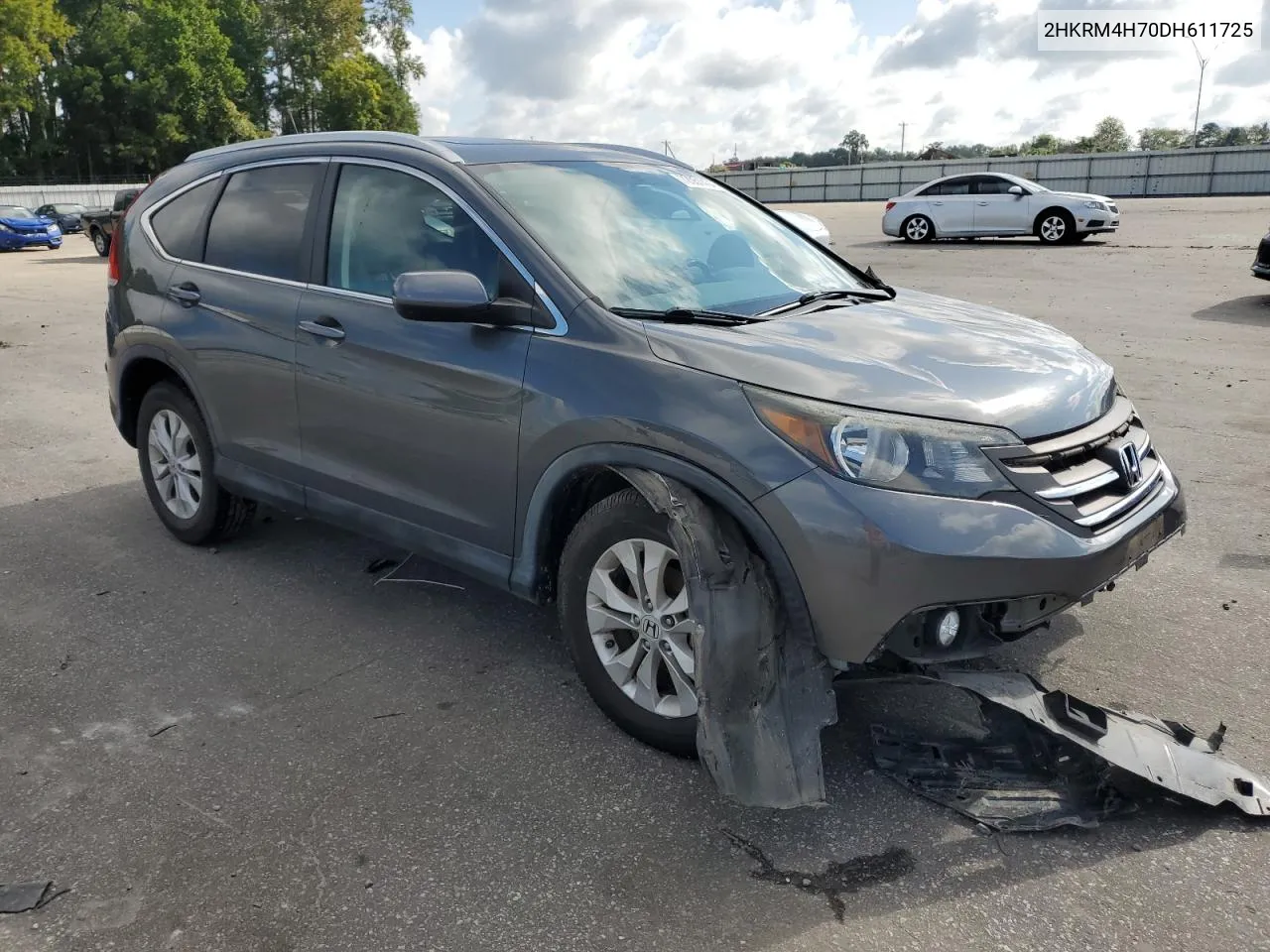 2013 Honda Cr-V Exl VIN: 2HKRM4H70DH611725 Lot: 72051404