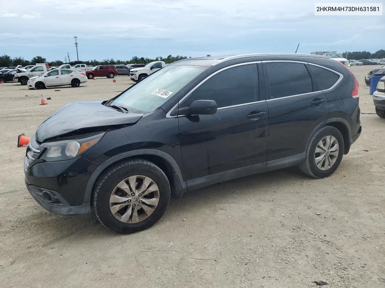 2013 Honda Cr-V Exl VIN: 2HKRM4H73DH631581 Lot: 72411094