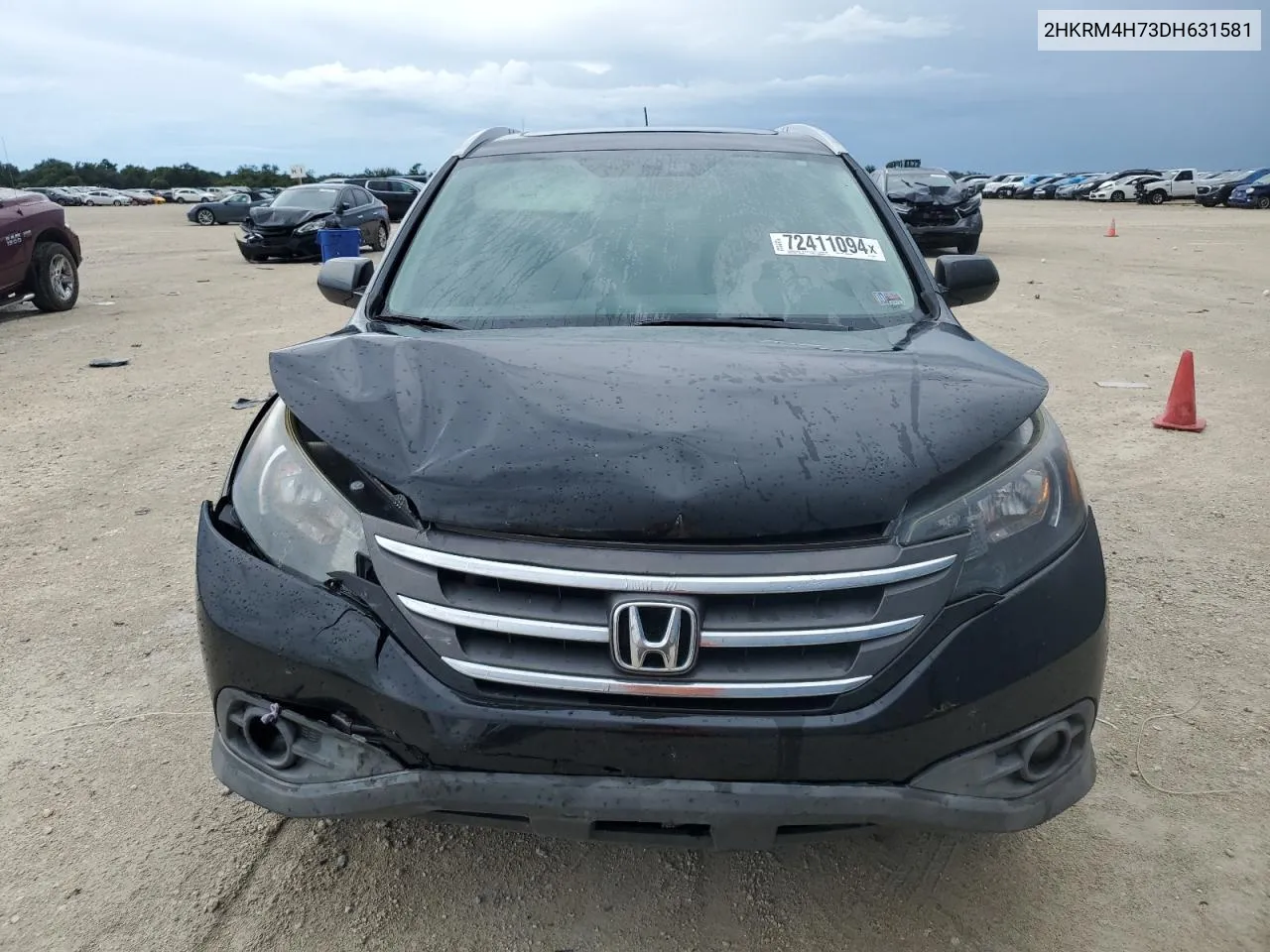 2013 Honda Cr-V Exl VIN: 2HKRM4H73DH631581 Lot: 72411094