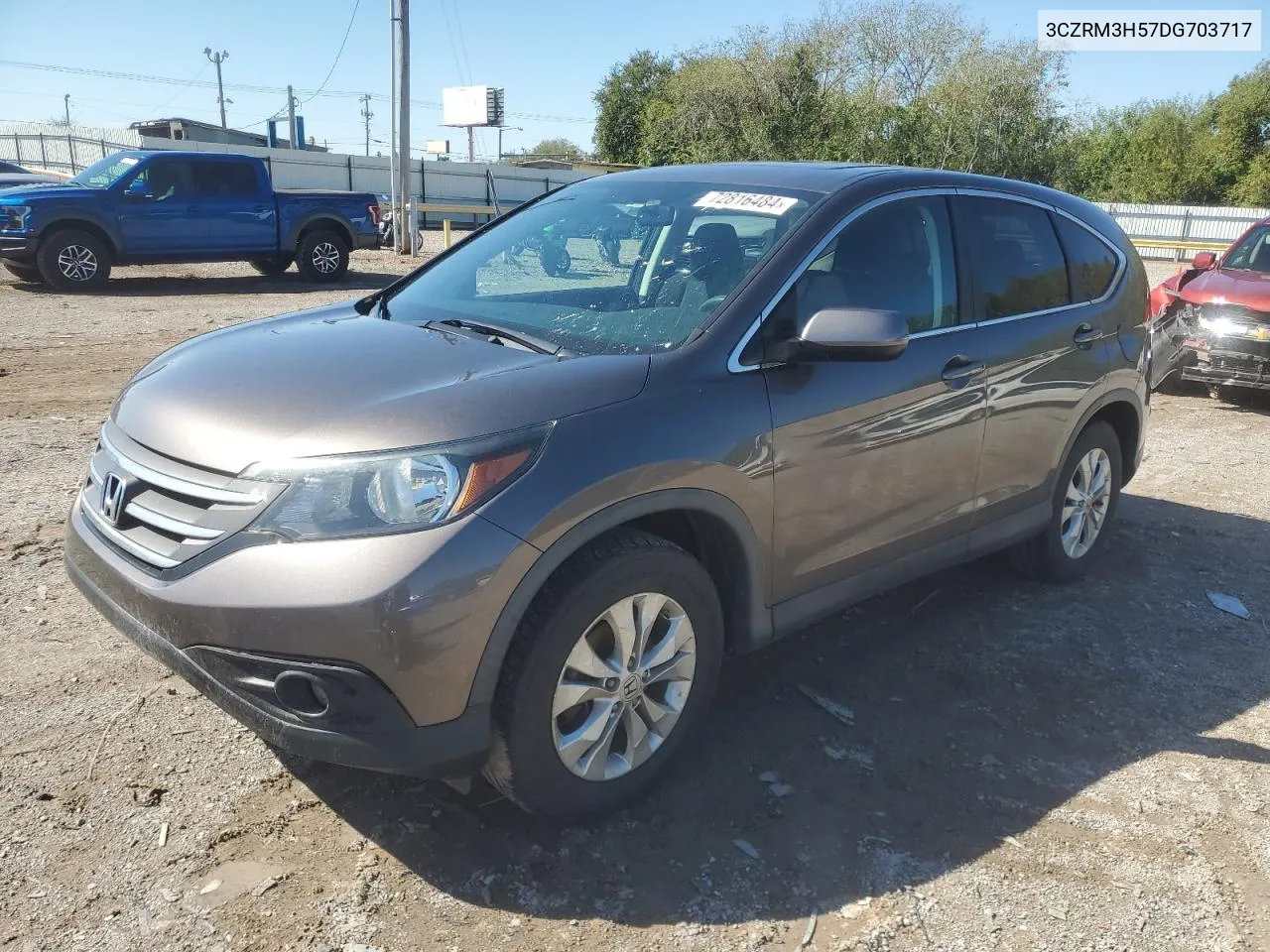 2013 Honda Cr-V Ex VIN: 3CZRM3H57DG703717 Lot: 72816484