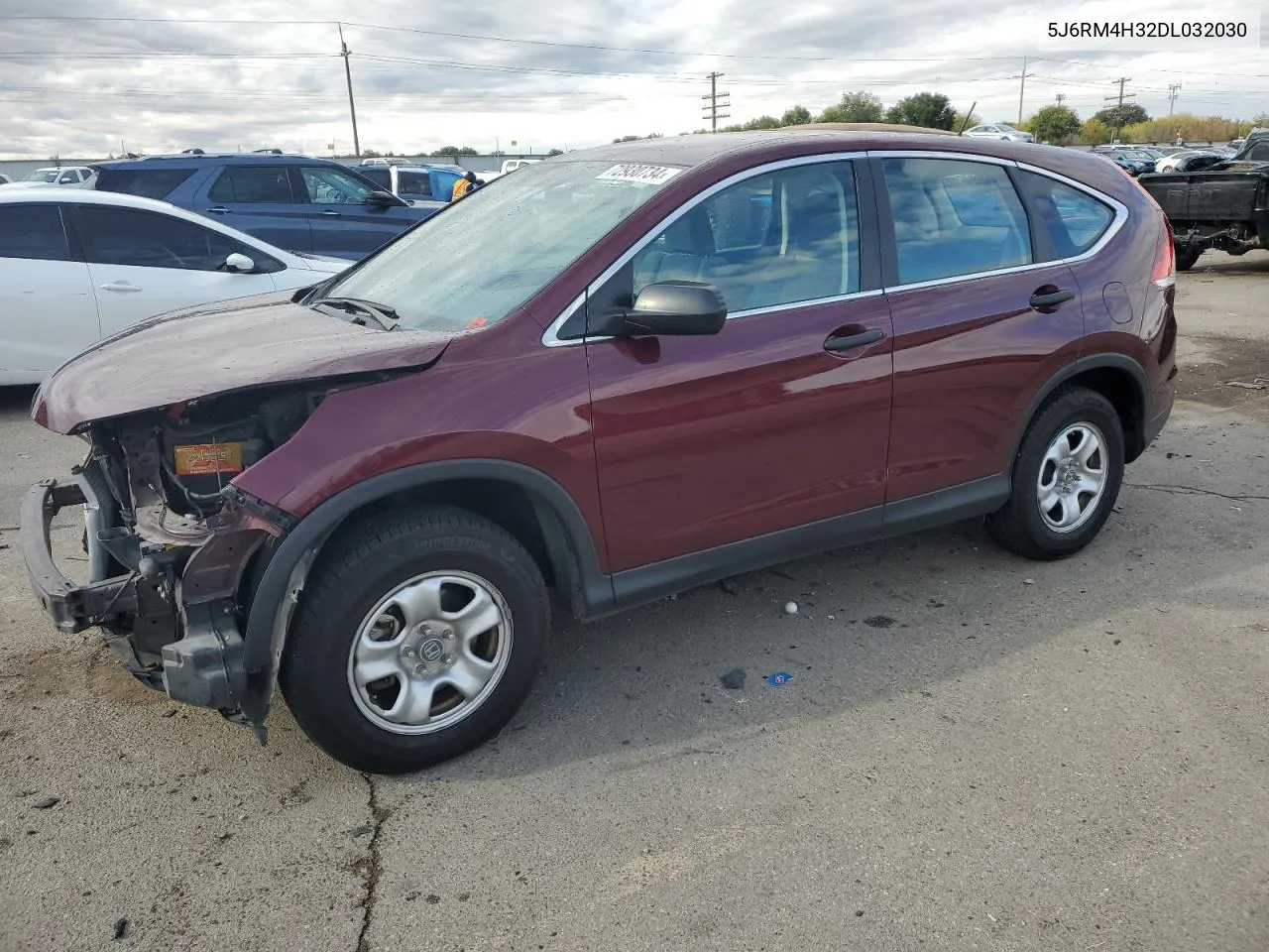 2013 Honda Cr-V Lx VIN: 5J6RM4H32DL032030 Lot: 72930734