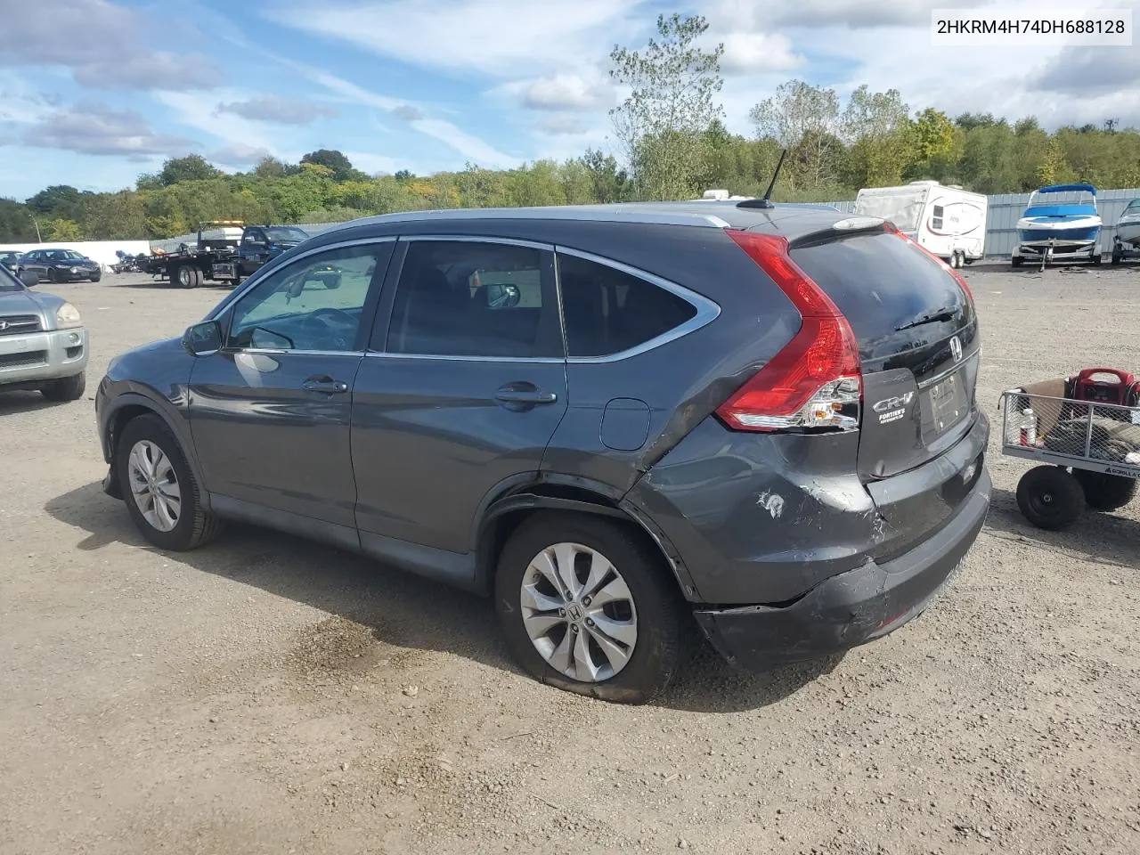 2013 Honda Cr-V Exl VIN: 2HKRM4H74DH688128 Lot: 73353834