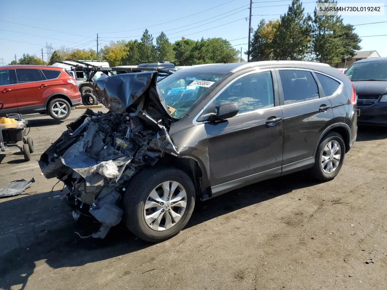 2013 Honda Cr-V Exl VIN: 5J6RM4H73DL019242 Lot: 73493804