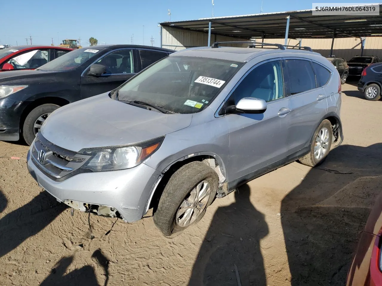 2013 Honda Cr-V Exl VIN: 5J6RM4H76DL064319 Lot: 73513744