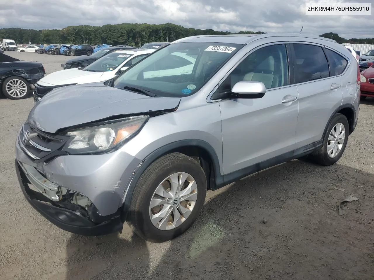 2013 Honda Cr-V Exl VIN: 2HKRM4H76DH655910 Lot: 73557264