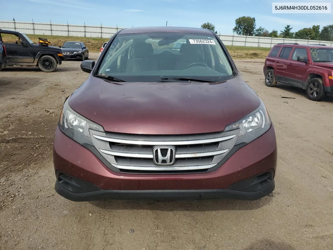 2013 Honda Cr-V Lx VIN: 5J6RM4H30DL052616 Lot: 73562324