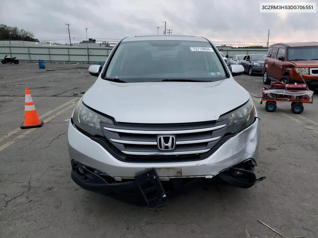 2013 Honda Cr-V Ex VIN: 3CZRM3H53DG706551 Lot: 73713934