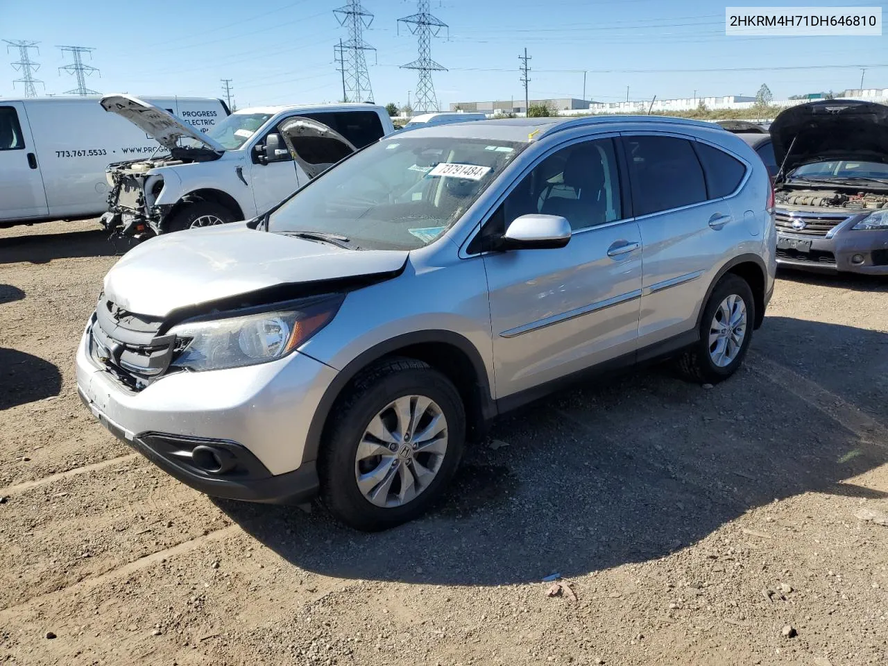 2013 Honda Cr-V Exl VIN: 2HKRM4H71DH646810 Lot: 73791484