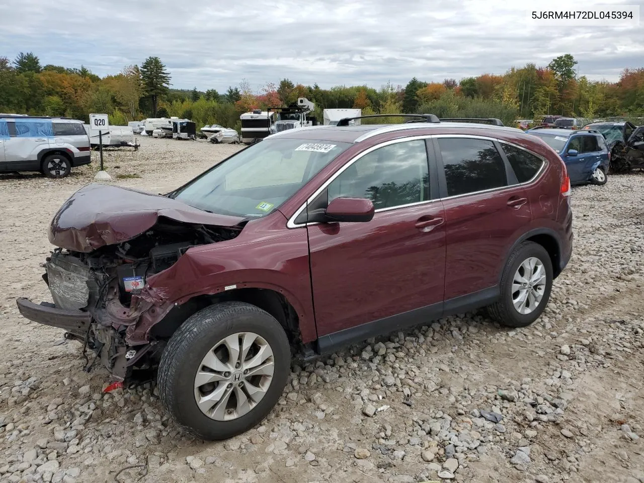 2013 Honda Cr-V Exl VIN: 5J6RM4H72DL045394 Lot: 74045974