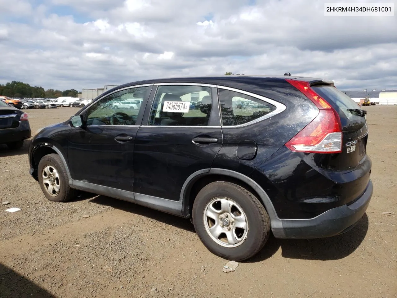 2013 Honda Cr-V Lx VIN: 2HKRM4H34DH681001 Lot: 74365674