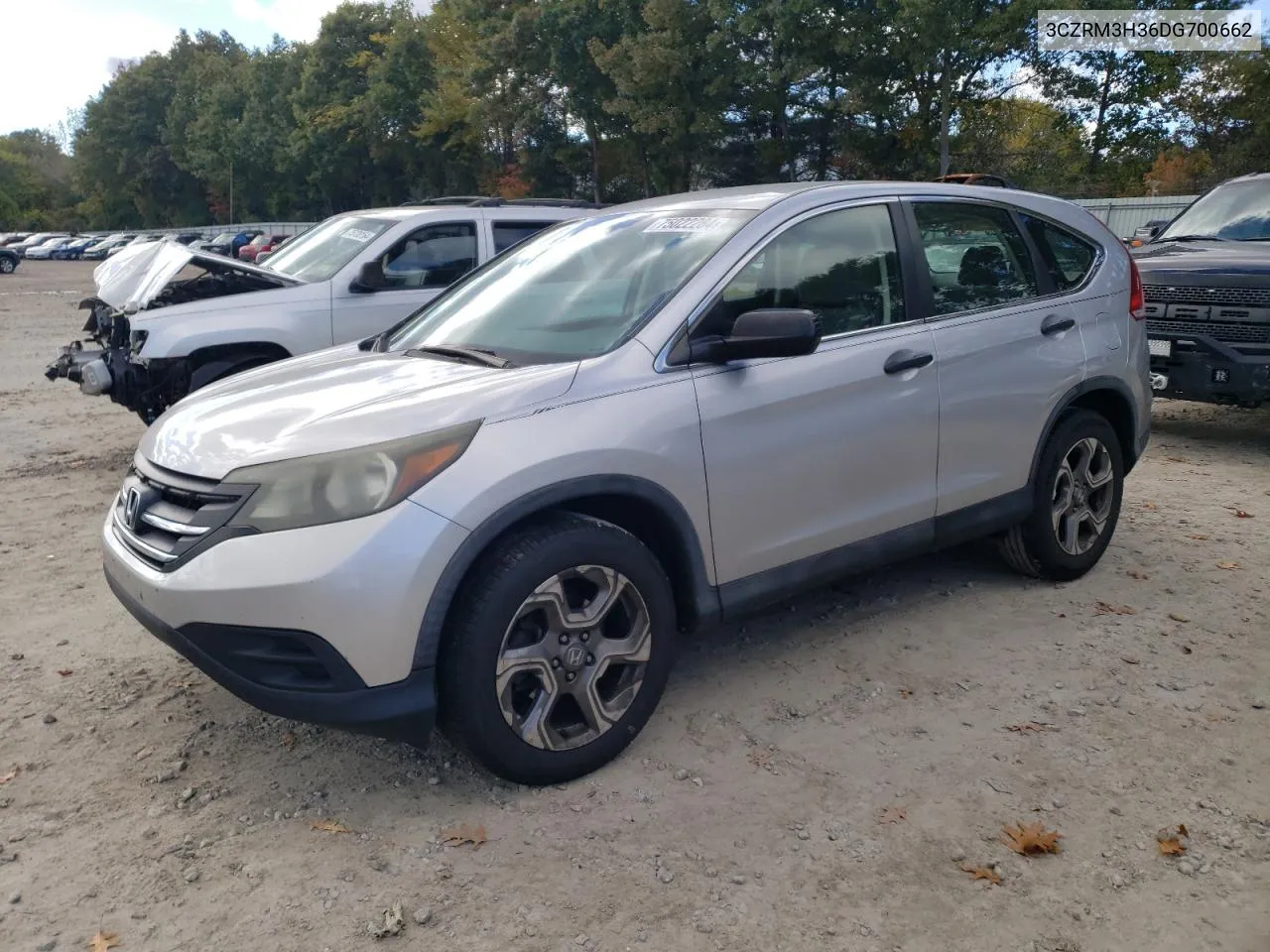 2013 Honda Cr-V Lx VIN: 3CZRM3H36DG700662 Lot: 75022284