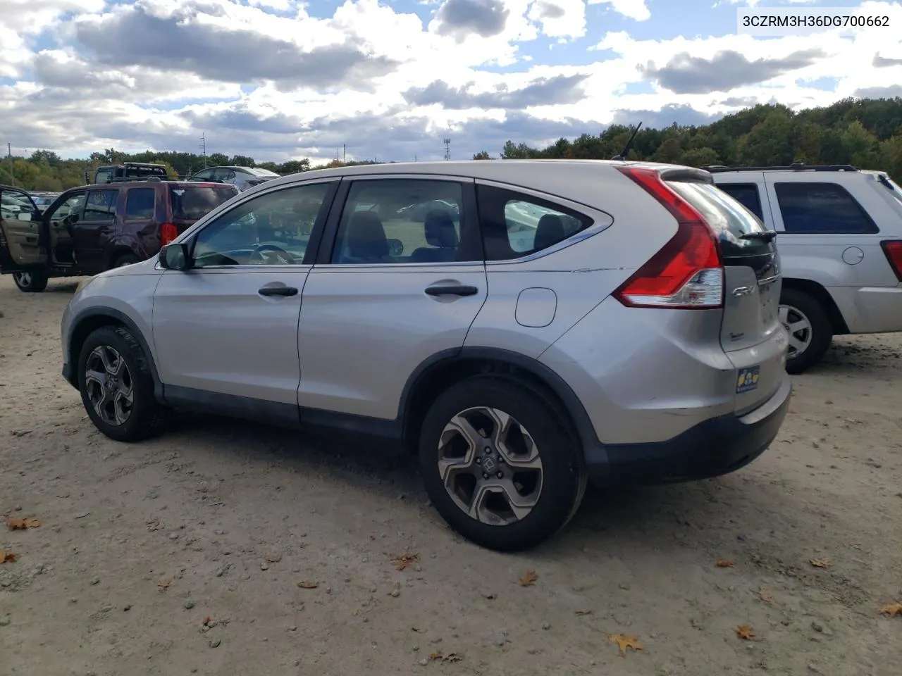 2013 Honda Cr-V Lx VIN: 3CZRM3H36DG700662 Lot: 75022284