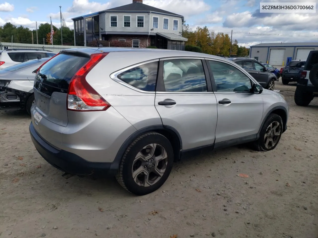 2013 Honda Cr-V Lx VIN: 3CZRM3H36DG700662 Lot: 75022284