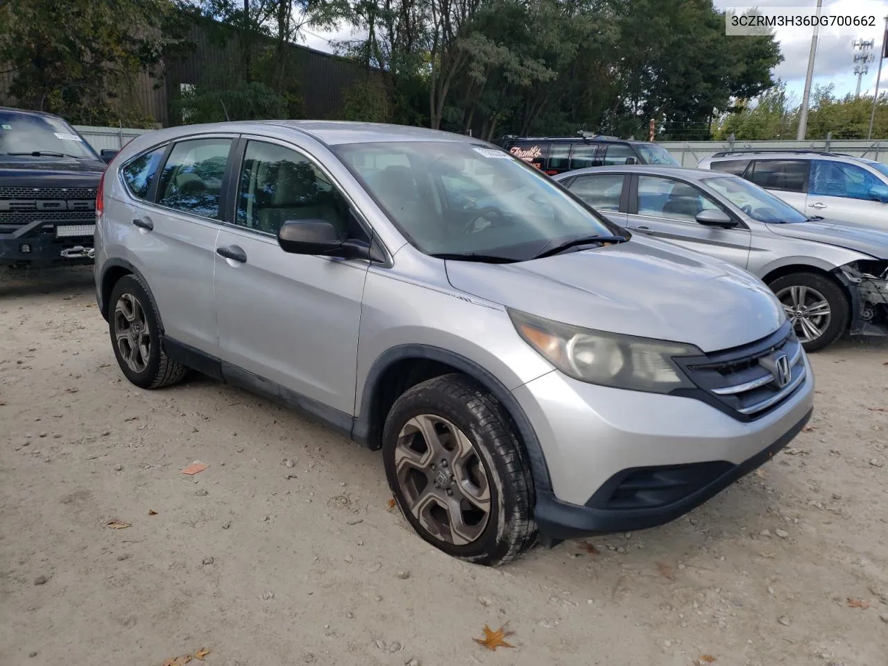 2013 Honda Cr-V Lx VIN: 3CZRM3H36DG700662 Lot: 75022284