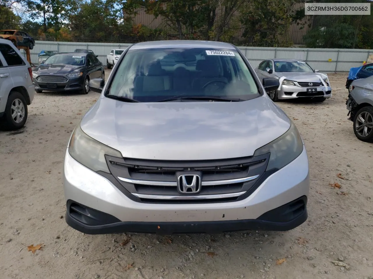 2013 Honda Cr-V Lx VIN: 3CZRM3H36DG700662 Lot: 75022284