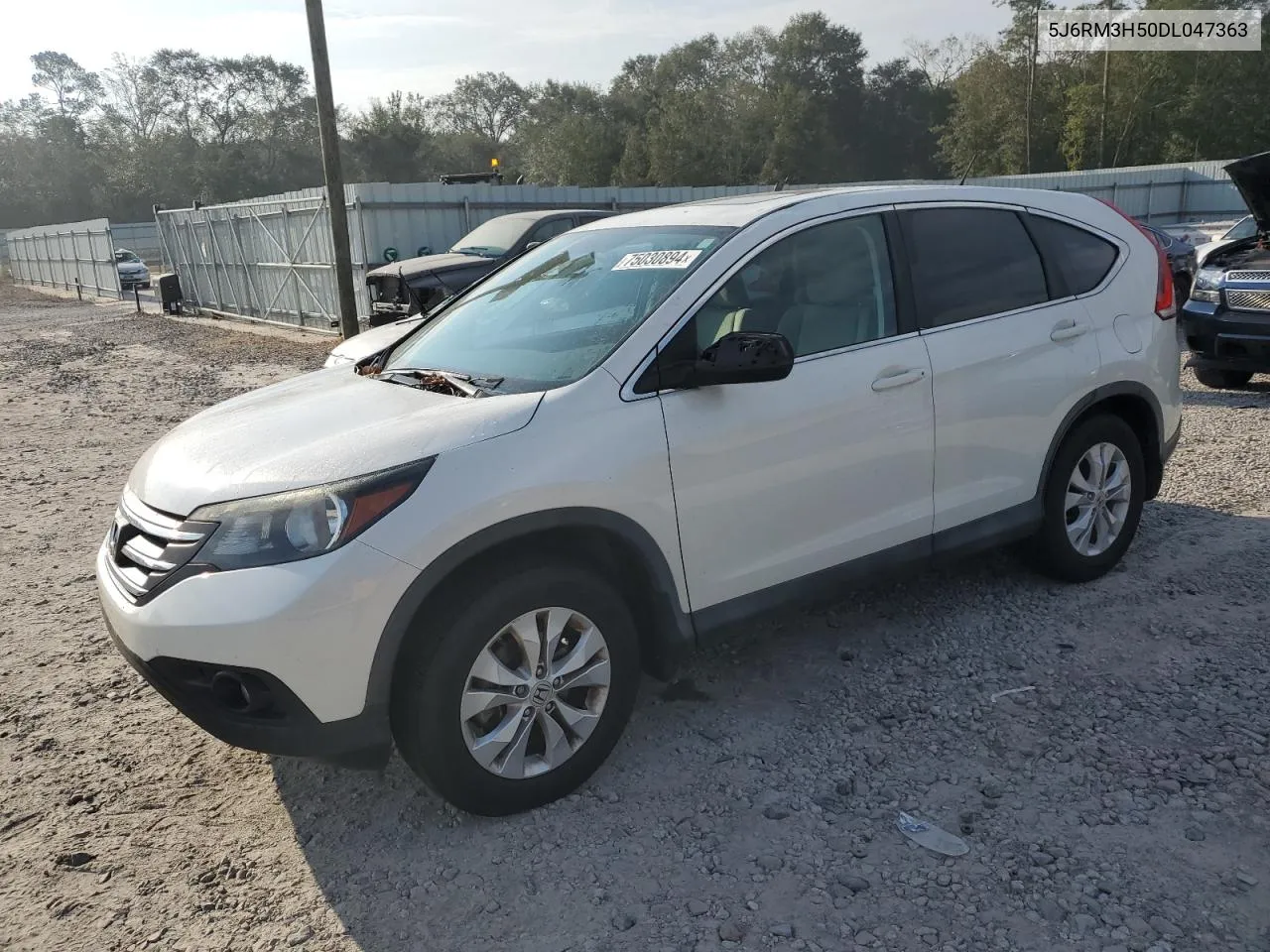 2013 Honda Cr-V Ex VIN: 5J6RM3H50DL047363 Lot: 75030894