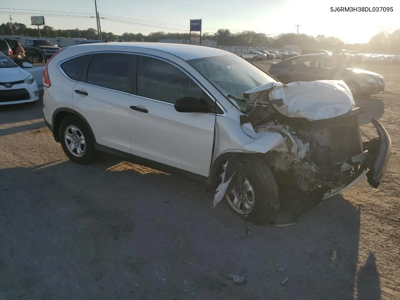 2013 Honda Cr-V Lx VIN: 5J6RM3H38DL037095 Lot: 75042774