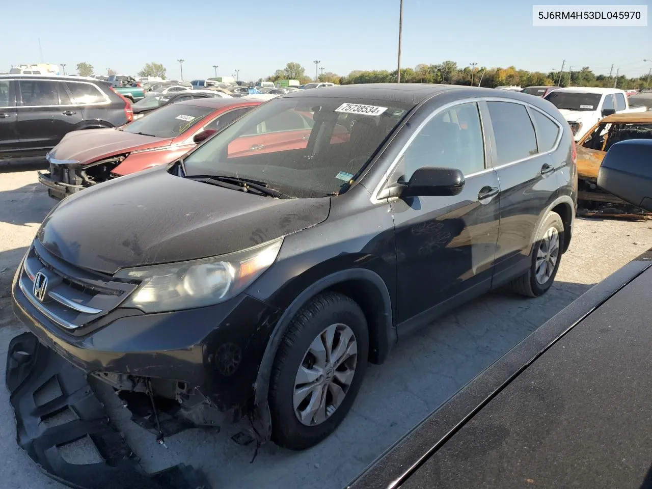 2013 Honda Cr-V Ex VIN: 5J6RM4H53DL045970 Lot: 75738534