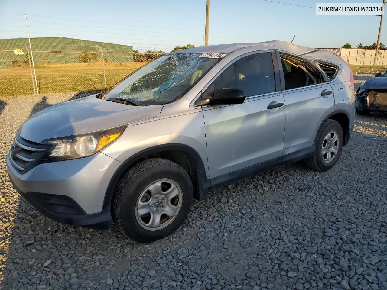 2013 Honda Cr-V Lx VIN: 2HKRM4H3XDH623314 Lot: 75945434