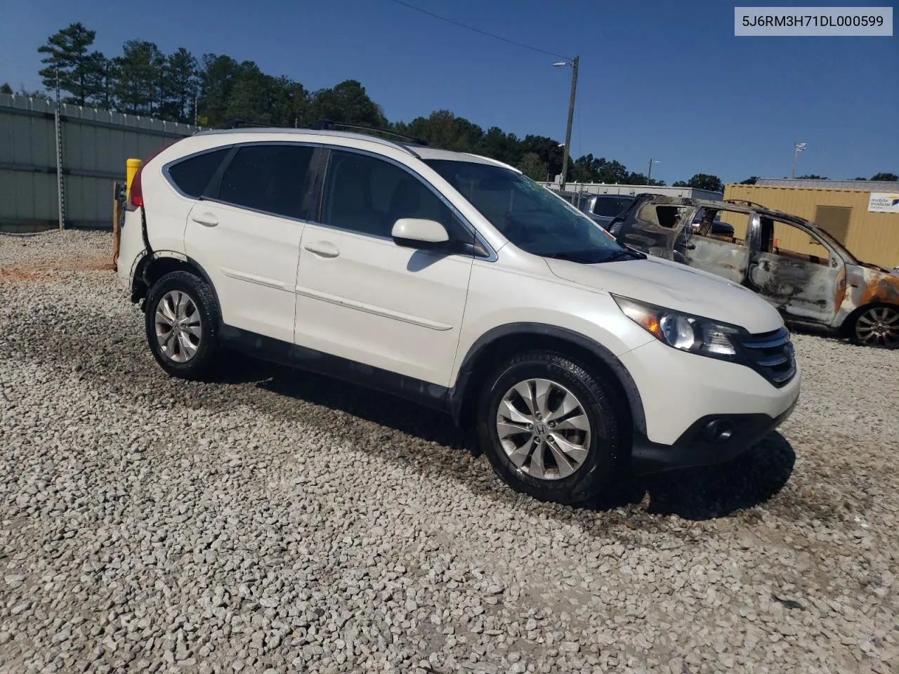 2013 Honda Cr-V Exl VIN: 5J6RM3H71DL000599 Lot: 76087574